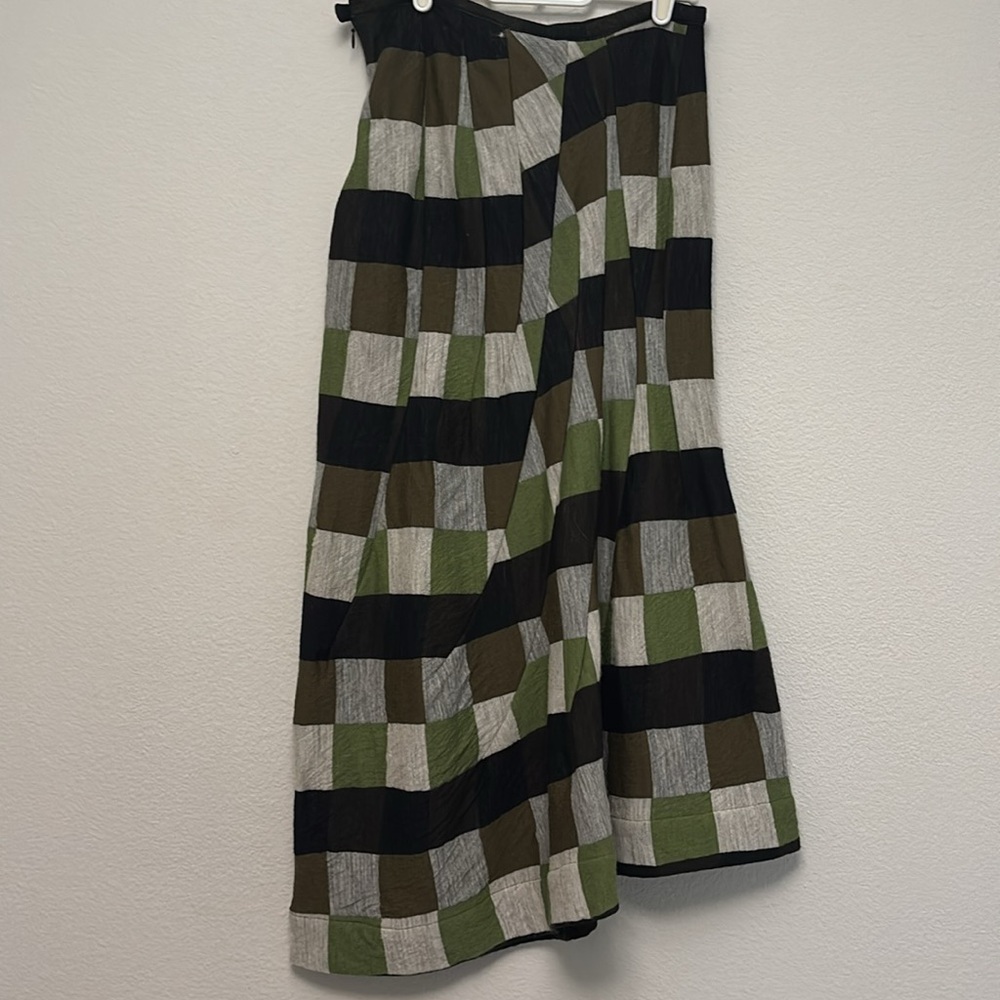 Yohji Yamamoto patch worked wool skirt - Picture 5 of 10